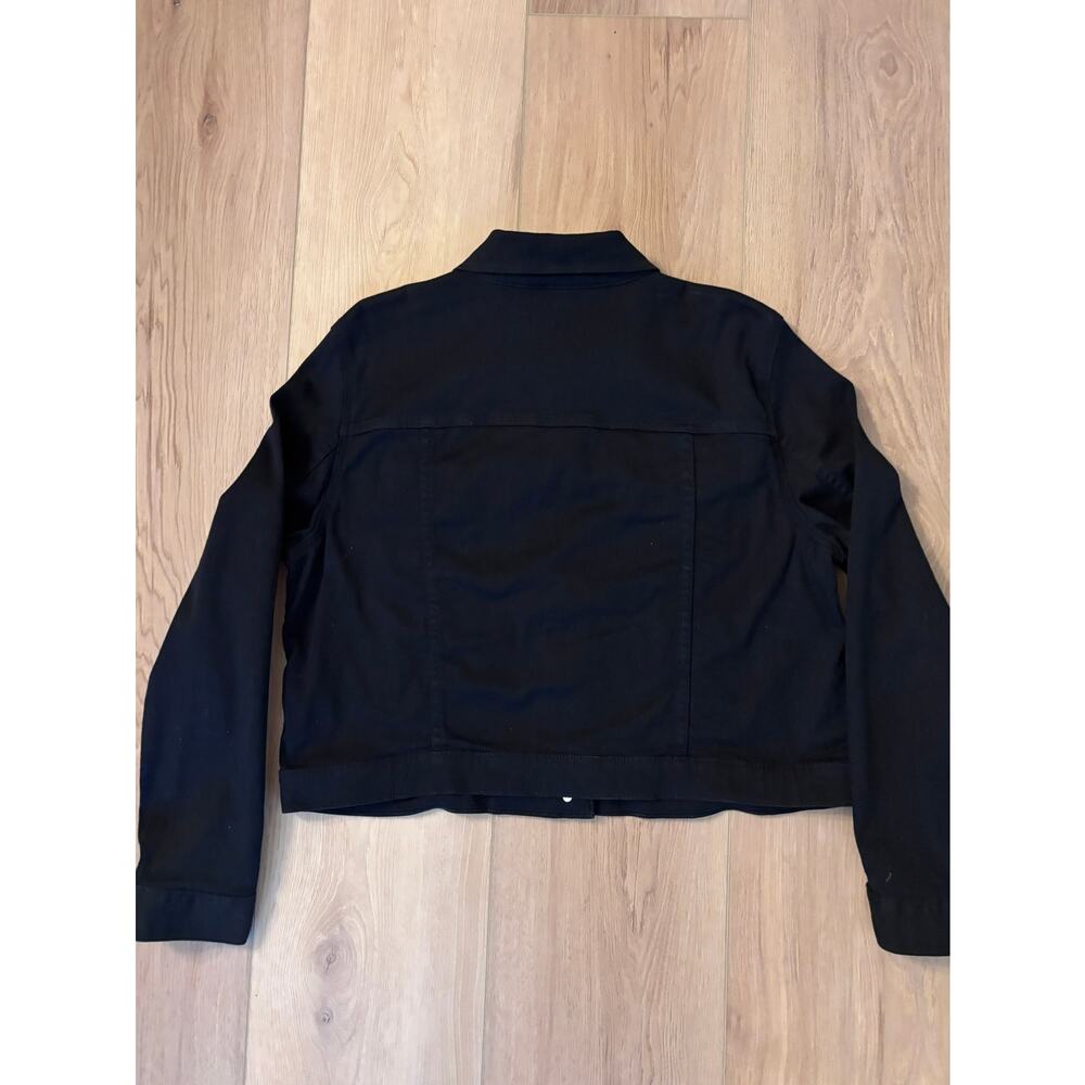 Michael Kors - Pre-Owned Black Cotton Denim Jacket Size XL - Picture 7 of 7